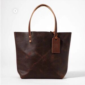 KMM & Co Brown Kodiak Leather Tote